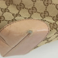 Gucci Pink & Gold GG Surpreme Canvas Stirrup Tote Bag #1713 by Bolt Boutique