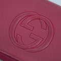 Gucci Pink Soho Interlocking G Leather Tassel Round Zipper Long Wallet #2058 by Bolt Boutique