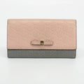 Gucci Pink x Gray Guccissima Leather Ribbon Long Wallet #1959 by Bolt Boutique