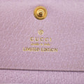 Gucci Purple GG Marmont Canvas x Leather Floral Compact Wallet #2366 by Bolt Boutique