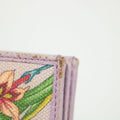 Gucci Purple GG Marmont Canvas x Leather Floral Compact Wallet #2366 by Bolt Boutique