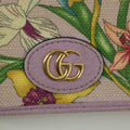 Gucci Purple GG Marmont Canvas x Leather Floral Compact Wallet #2366 by Bolt Boutique