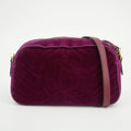 Gucci Purple GG Marmont Velvet Crossbody Bag #2583 by Bolt Boutique