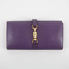 Gucci Purple Leather Jackie Long Wallet #2269