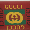 Gucci Red Logo Print Zip Wallet-#1392 by Bolt Boutique