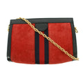 Gucci Red Ophidia Sherry Line GG Marmont Suede x Leather Shoulder Bag #7713 by Bolt Boutique