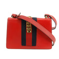 Gucci Red Sylvie Sherry Line Leather Shoulder Bag #2943 by Bolt Boutique