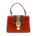 Gucci Red Sylvie Sherry Line Leather Shoulder Bag #8504 by Bolt Boutique