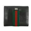 Gucci Sherry Web Black Leather Bifold Wallet #5301