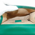 Gucci Small Pearl Studded Padlock Crossbody Bag Green #9219 by Bolt Boutique