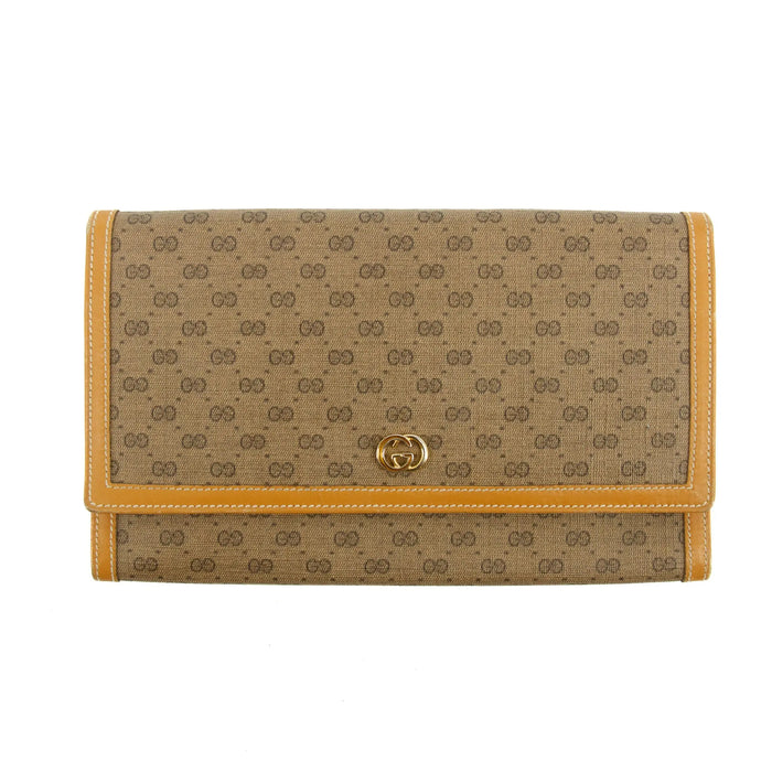 Gucci Vintage Micro GG PVC Beige Wallet #3819 by Bolt Boutique