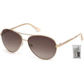 GUESS GU7470-S Pilot Sunglasses for Women + BUNDLE with Designer iWear Eyewear Care Kit (Refurbished) by DailySale