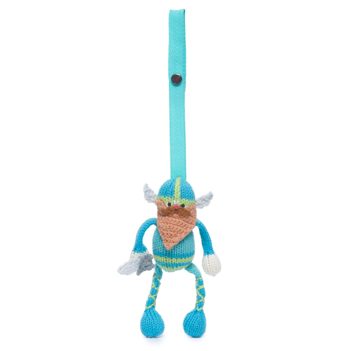 Knit stroller toy | gunnar the viking by Finn + Emma
