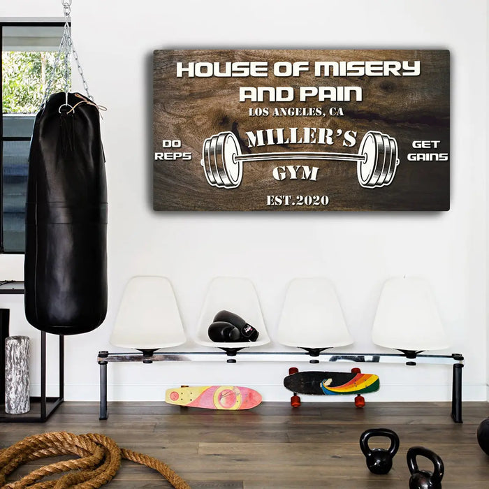 Gym Sign IV by Tailored Canvases