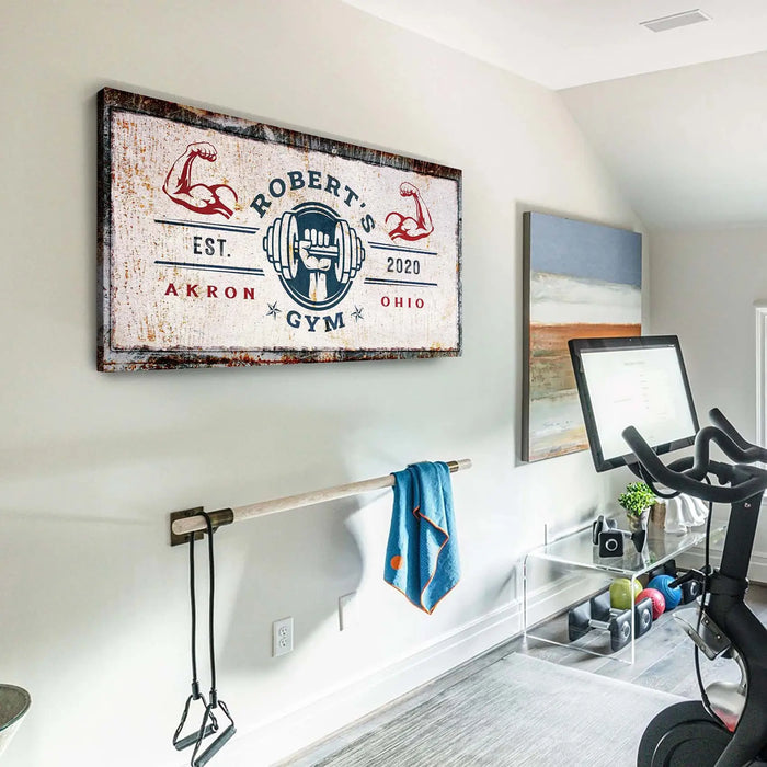 Gym Sign V by Tailored Canvases