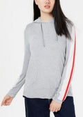 Hippie Rose Juniors Sporty-Striped Pullover Hoodie, Size XS by Vanessa Jane