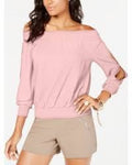 Thalia Sodi Smocked Split-Sleeve Top by Vanessa Jane