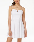 Trixxi Juniors Bow-Back Eyelet Fit & Flare Dress - White, Size 3 by Vanessa Jane