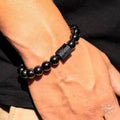 Habit Breaker - Black Obsidian & Tourmaline Bracelet by Conscious Items