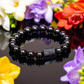 Habit Breaker - Black Obsidian & Tourmaline Bracelet by Conscious Items