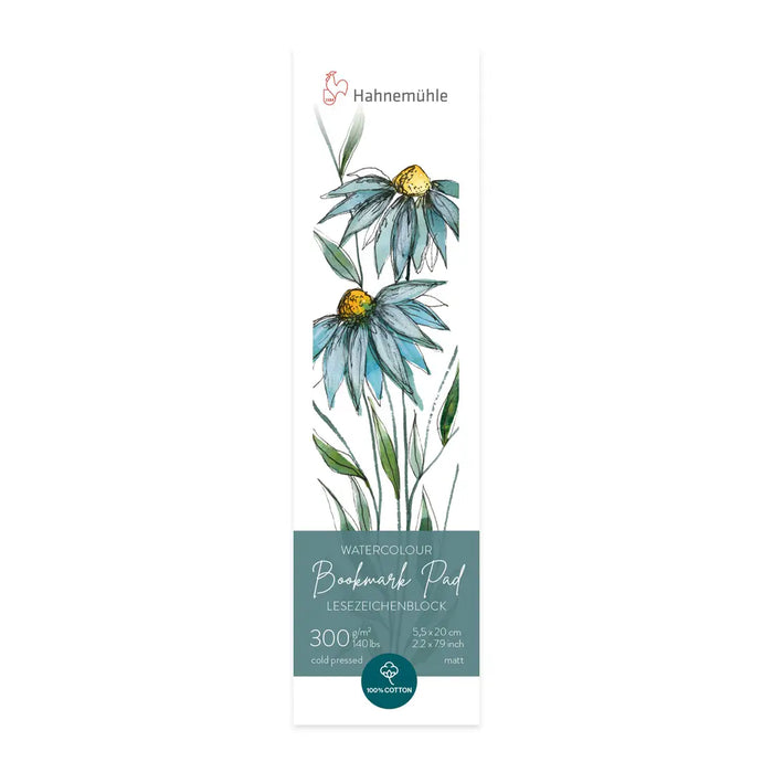 Hahnemuhle Watercolor Bookmark Pad - 2.2in x 7.9in, 15Sheet by ShopSketchBox