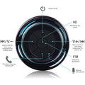 HAISSKY Portable Wireless Waterproof Speaker with FM Radio & Suction Cup by DailySale