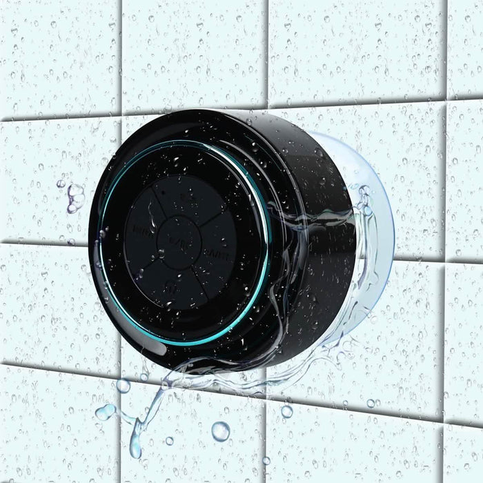 HAISSKY Portable Wireless Waterproof Speaker with FM Radio & Suction Cup by DailySale