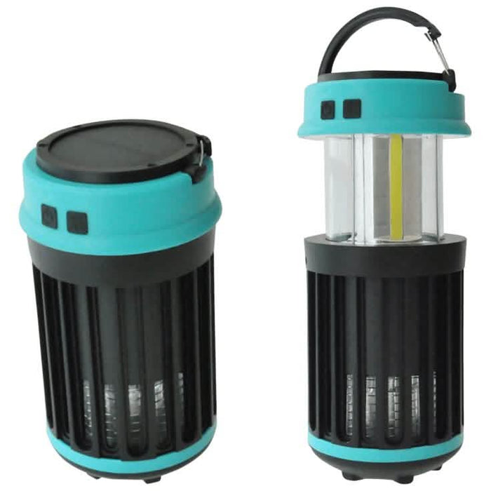 Hakol Outdoor Solar Powered LED Rechargeable Mosquito Zapper Lantern by DailySale
