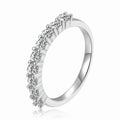 Half Eternity Band Moissanite Ring by Fine Color Jewels