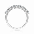 Half Eternity Band Moissanite Ring by Fine Color Jewels