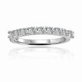 Half Eternity Band Moissanite Ring by Fine Color Jewels