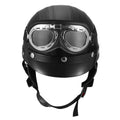 Half Motorcycle Helmet with Pilot Goggles by DailySale