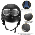 Half Motorcycle Helmet with Pilot Goggles by DailySale