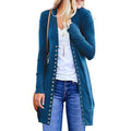 Halife Women's Long Sleeve Snap Button Down Knit Ribbed Neckline Cardigan Sweater by DailySale
