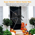 Halloween Decorations Spider 49" with 126" Tarantula Mega Spider Web by DailySale