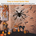 Halloween Decorations Spider Outdoor Stretch Cobweb by DailySale