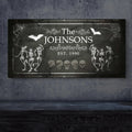 Halloween Family Name Sign by Tailored Canvases