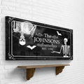 Halloween Family Name Sign by Tailored Canvases