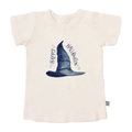 graphic tee | halloween hat by Finn + Emma