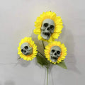 Halloween Sunflower Skull Head Garden Decoration by DailySale