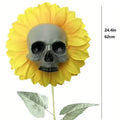 Halloween Sunflower Skull Head Garden Decoration by DailySale