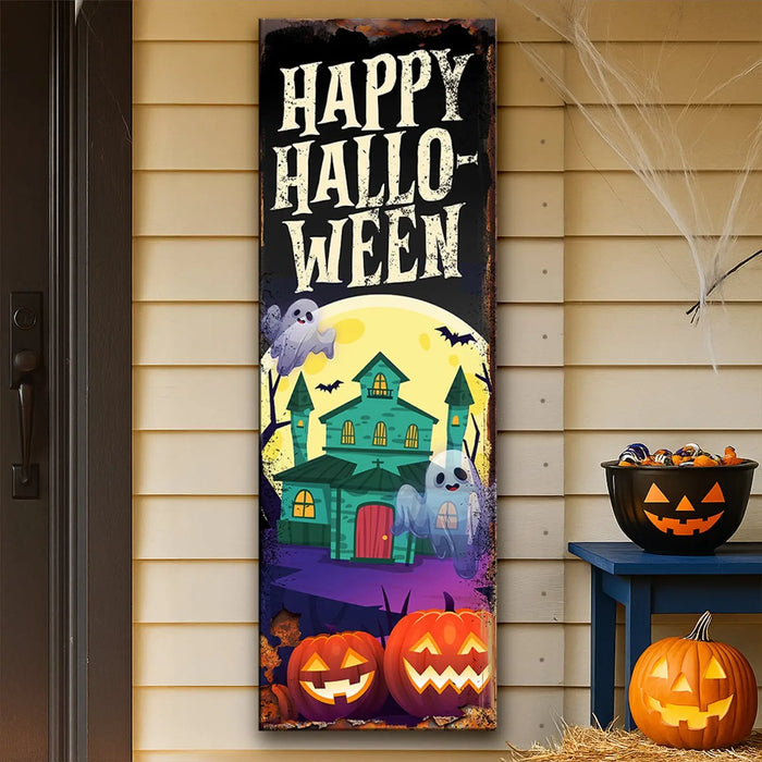 Halloween Welcome Sign by Tailored Canvases
