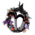 Halloween Witch Wreath Pumpkin Decorations by DailySale