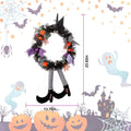 Halloween Witch Wreath Pumpkin Decorations by DailySale