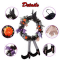 Halloween Witch Wreath Pumpkin Decorations by DailySale