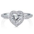 Halo Heart Cut Engagement Ring by DailySale