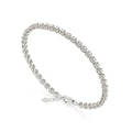 Halo Style Moissanite Bracelet by Fine Color Jewels