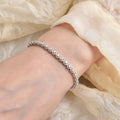 Halo Style Moissanite Bracelet by Fine Color Jewels