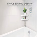 Halter Corner Floating Shelf - Space Saving Round Design with No Visible Support by DailySale