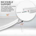 Halter Corner Floating Shelf - Space Saving Round Design with No Visible Support by DailySale